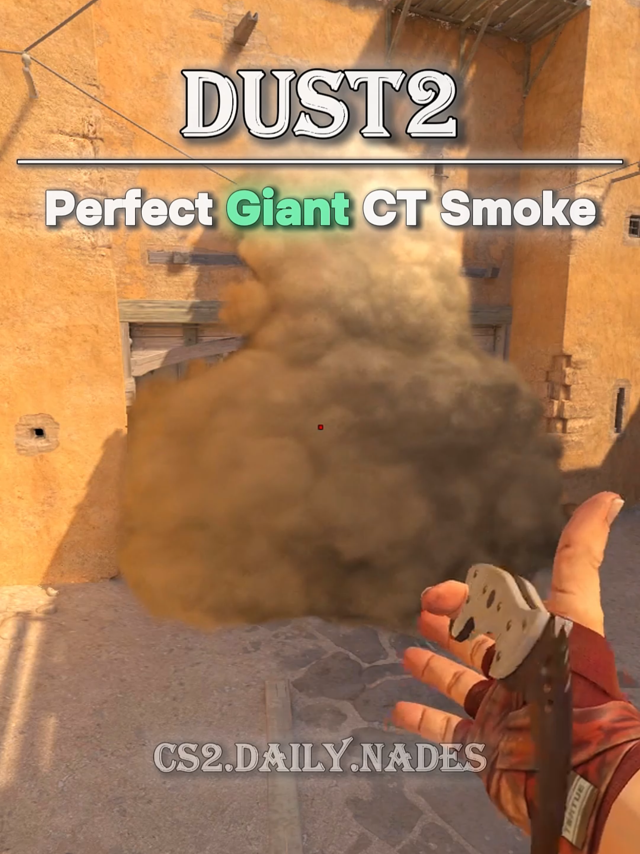 ⚠️Perfect Giant CT Smoke (Dust2)🚨 #counterstrike #fyp #cs2