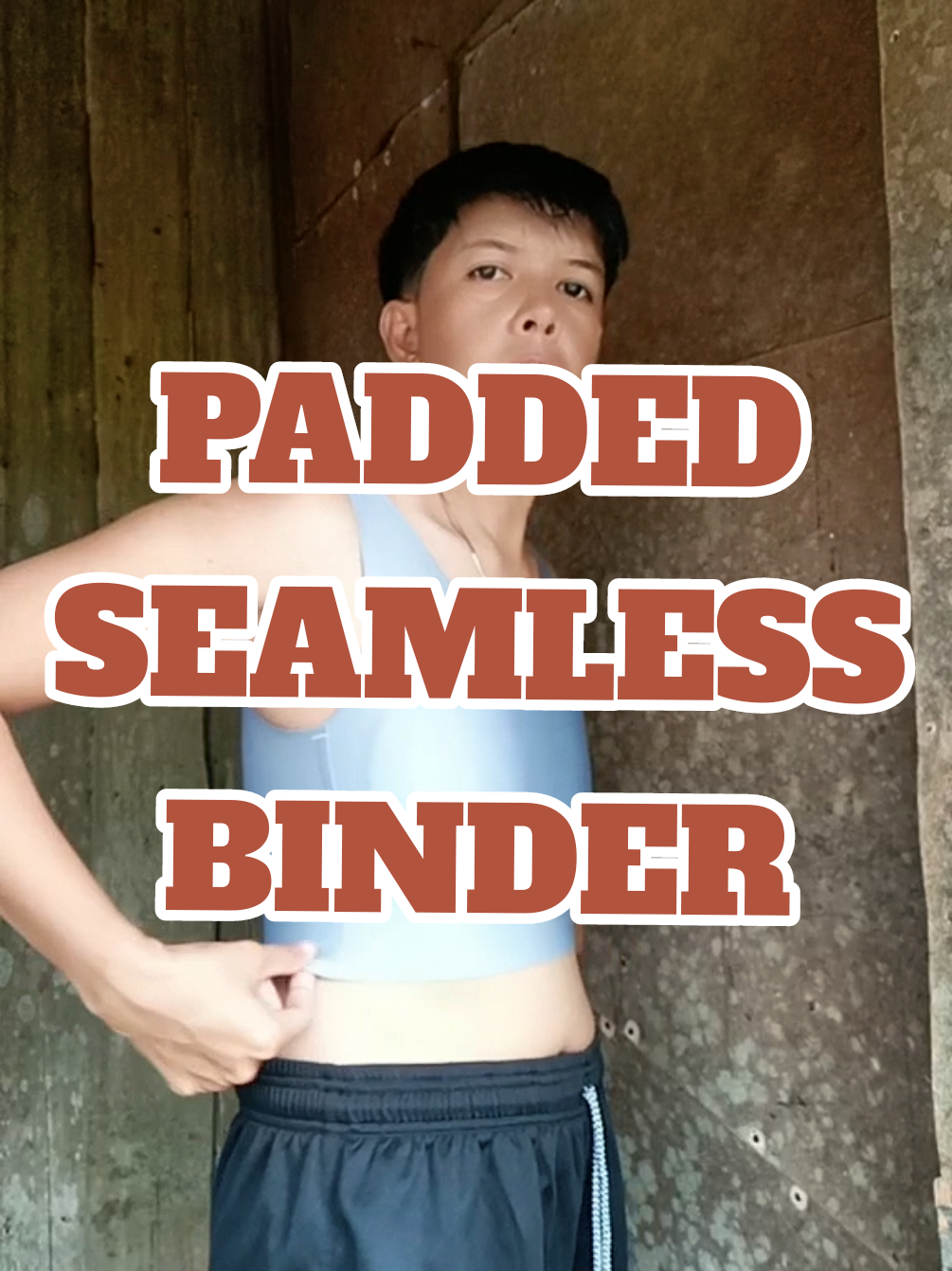 seamless binder padded version. #seamlessbinder #binderwithpad #paddedbinder #lesbianbinder #tomboybinder 