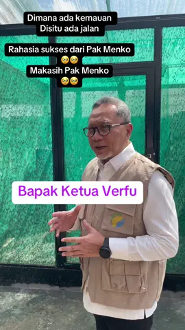 Bapak Menko @zul.hasan selalu hadir di tengah anak muda, memberi inspirasi jadi sosok yang memotivasi untuk maju  Ketua verfu @Fujiiian @Verrell Bramasta #zulhas #menkopangan #merdekadarilapar #bantupanganbanturakyat #fypage 