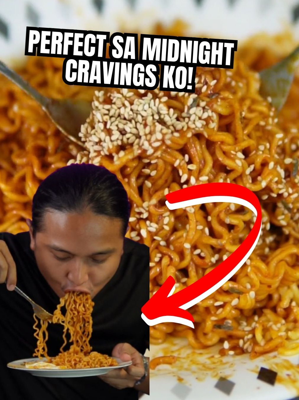 Spicy Korean Noodles Perfect sa Midnight Cravings ko!