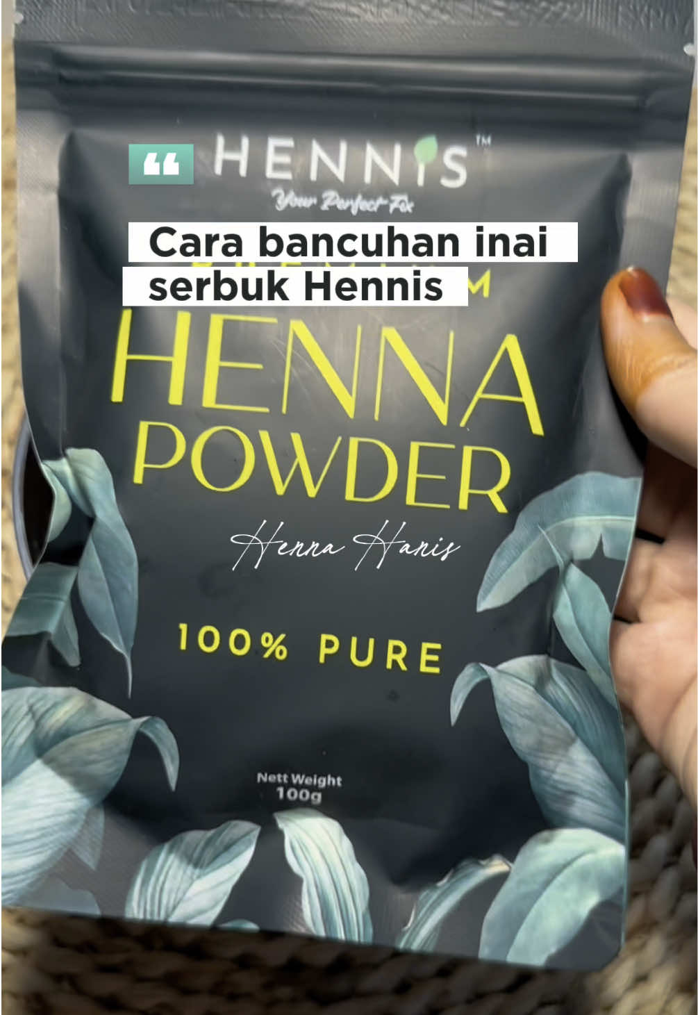Boleh pakai pada rambut dan juga jari😍 #inaihennis #inairambut #inairambutorganik #inairambuthalal #inaijari #inaicelup #inaipengantin #inaiserbuk 