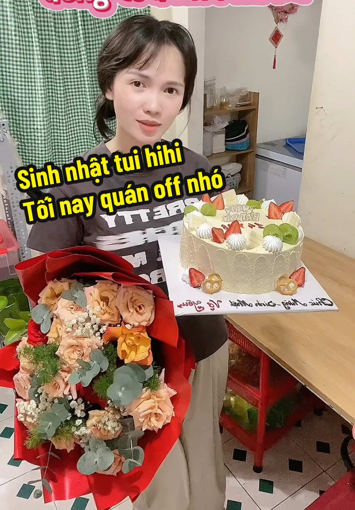 Tối nay 14/8 quán tui đóng cửa đi ăn sinh nhật chị chủ nhỏ nha 🎉@Diễm hay ăn 🍓 #meotiktok #diemhayan 