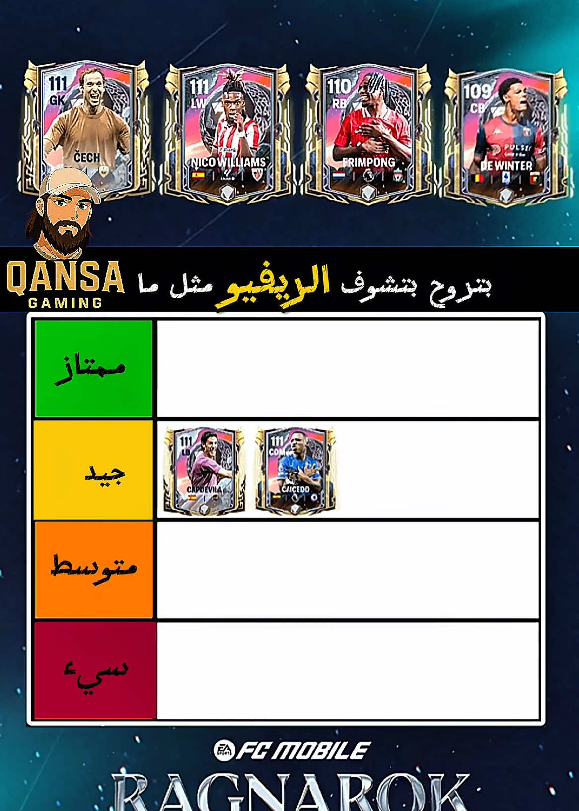مهم جدا ❤️‍🔥❤️‍🔥🫵🏻🫵🏻ترتيب لاعبين fc mobile الاسبوع الخامس  ترتيب الاعبين في fcmobile بحسب قدراتهم في الملعب وليس الاوفر  صنفت الاعبين بطريقة تستفيد من كل لاعب بمركز بطريقة ممتازة  وتشمل اسعارهم  #fcmobile25 #fifa #fcmobile #qansa_gaming #الشعب_الصيني_ماله_حل😂😂 