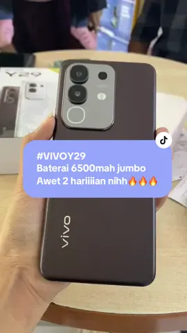 Lagi cari hp dengan baterai awet tidak boros #vivoy29 solusiii terbaikkk ~ suport kapasitas baterai tertinggi di kelas nya 6500mahh Dengan fitur terbarunya yg makin kecehhh , cocok buat aktifitas seharian dan juga gaming seharian #y29gakhabishabis kuatnya dgn prosesor super ngebut snapdragon 685 , kamera okehh dongg yg pasti bersetifikasi IP69 tahan air dan juga debu #Y29gakhabishabis  #ayulimawaktu  #limawaktusitubondo    WA: 0857-3907-3037 ~ AYU Langsung chatmee fastrespon 24jam nonstop  Lokasi toko : jln.ahmad yani , Kabupaten Situbondo jawa timur 