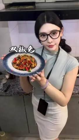 Double pepper rabbit#delicious #foryou #eating #fbyツ #cooking 