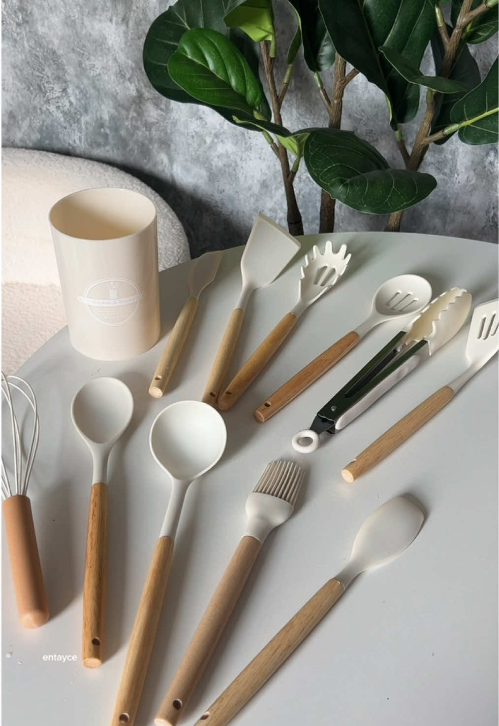 12pcs kitchen utensils set! 🤍 #siliconeutensilsset #utensilset #kitchenutensils #foryou #kitchenessentials  Disclaimer: Product prices, offers, and details are not guaranteed and may change at any time.