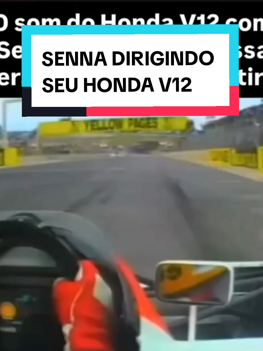 Vídeo raro de Ayrton Senna dirigindo seu honda v12. #senna #f1 #formula1 #honda #v12 