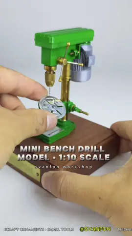 🔥 Tiny Power on Your Desk! 1:10 Scale Mini Bench Drill Model — Fully Functional, Just Like the Real One!   🔧 Key Features:   • 1:10 SCALE REPLICA   • BRASS SPINDLE & ALUMINUM MOTOR   • WORKTABLE LIFTS, TILTS & ROTATES   • HANDCRAFTED WOODEN BASE   🛒 Ready to build your mini workshop? Shop now at www.svanfon.com — Link in bio!   #BenchDrillModel #BenchDrill #svanfon #Models #DrillPress #PillarDrill #tools  #MiniBenchDrill #drill #FullyFunctionalModel #ModelKit #CollectibleModels #MiniMachine #DIYWorkshop #WorkshopEssential #TinyTools #HandmadeModel #PrecisionCrafting #MiniatureTools #svanfonminilathe 