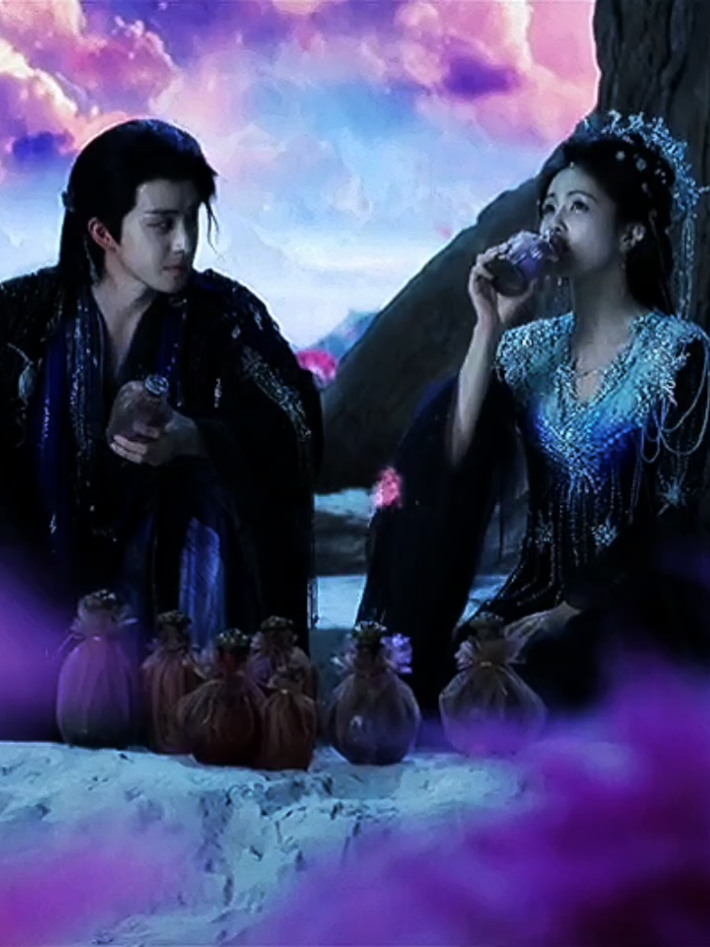 I love them so much😭😭 #xingyue #jingyuan #bailu #aoruipeng敖瑞鹏 #aoruipeng #cdramaedit #cdrama #moonlightmystiqueedit #moonlightmystique 