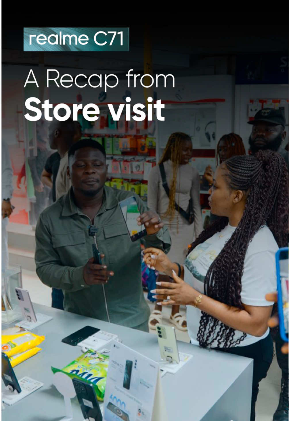 Kamo pulled up, the C71 showed out, and shoppers went home happy 🥳 In case you missed it, here’s everything from his exciting visit to our stores! #realmeC71 #realmenigeria 