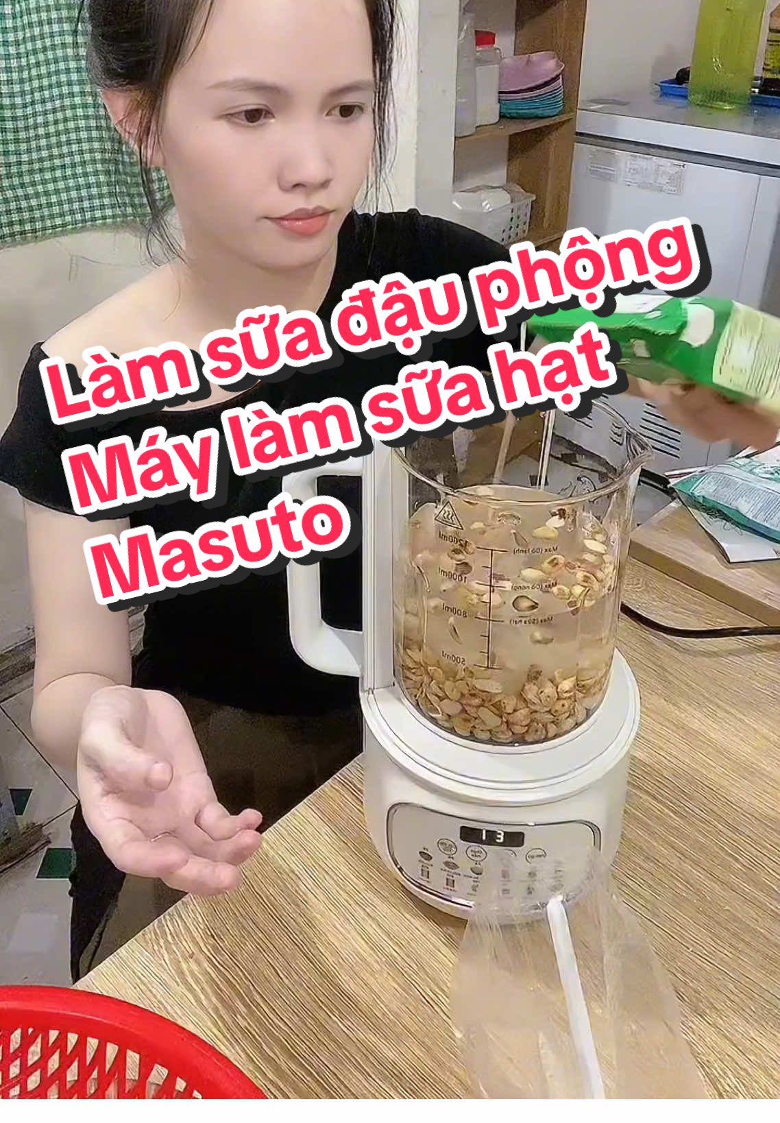 Làm sữa siêu dễ với máy làm sữa hạt Masuto #maylamsuahatmasuto #masuto 