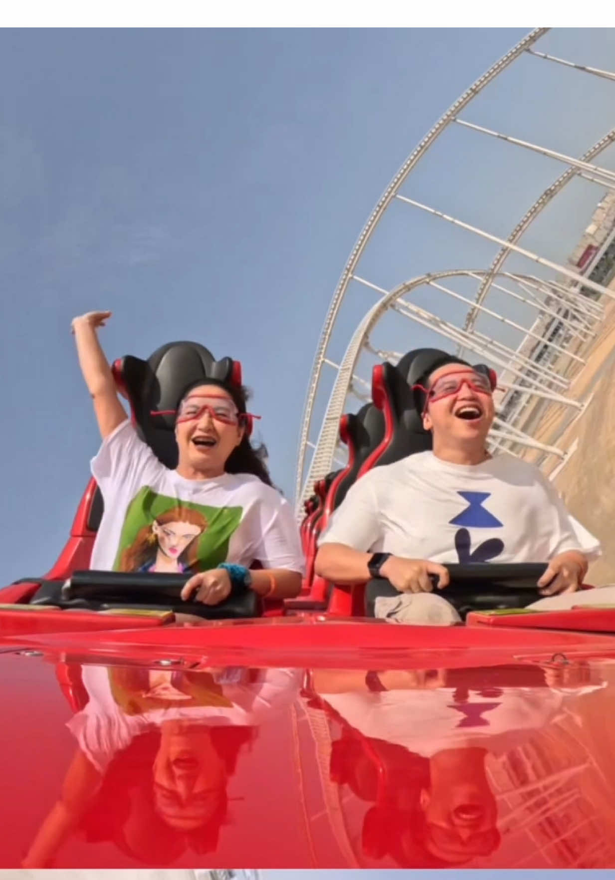 Tag the one you’d dare to take the front row on Formula Rossa 🎢🔥 📸 @@kimacobr  #YasIsland #InAbuDhabi #FerrariWorldYasIsland