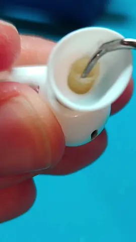 Cleaning AirPods with Hot Glue #cleaning #asmr #satisfying #waitforit 