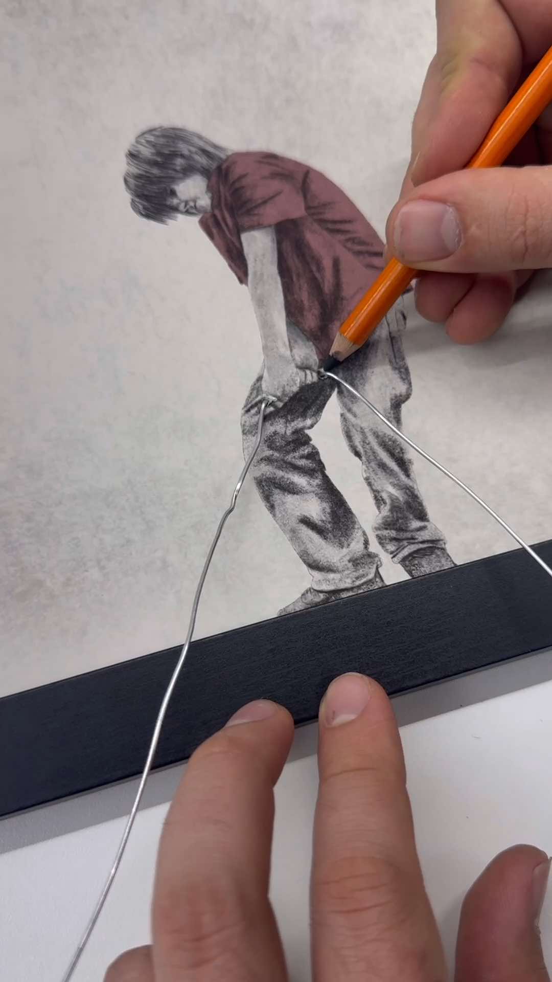 “The Helper” Tried this in the past with a slightly different execution which I didn’t love. Here’s make latest attempt.  #contemporyart #modernart #creativity 
