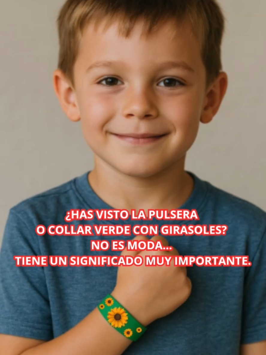 La significación de la pulsera o collar verde  con girasoles.🌻💚🧩🌻💚🧩🌻💚🧩 #parati #autismo #TDHA #TEA #Viral 