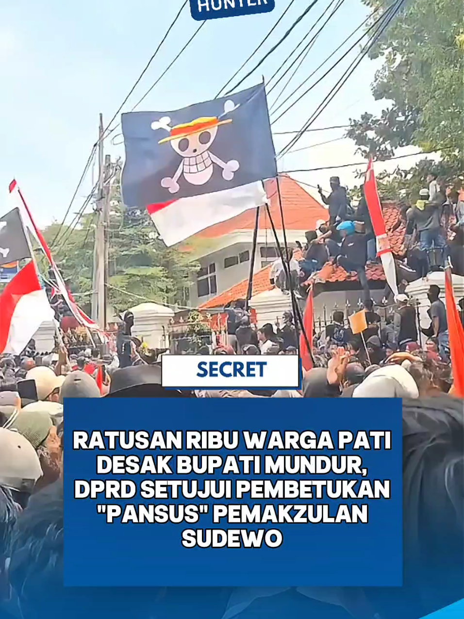 13 Agustus Aksi Demo Besar-Besaran Terjadi Di Pati, Karena Kebijakan Bupati Yang Naikin PBB Sampai 250%. - - - - #fyp #viral #pati #demo #fyppppppppppppppppppppppp 