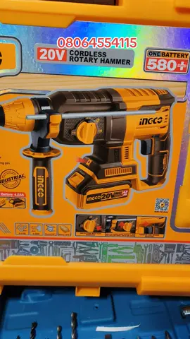 Ingco cordless brusless Rotary hammer 26mm with two 4AH Batteries #nigeria #tools #Gojotech #ingco #fyp 