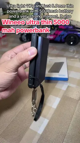Wineeo ultra slim magnetic powerbank 5000mah #fyp #wineeo #wineeultraslimpowerbank #ultraslimpowerbank #5000mahpowerbank 