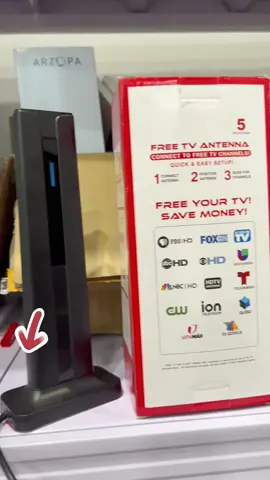 1080P/4K HD digital TV antenna with long-range signal 📡📺 Score your favorite channels in sick quality—no cable bill, no joke!#antenna#tv#hd#4k#SummerSale  