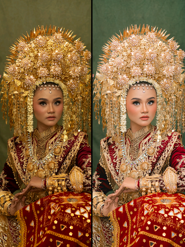 Apsc under exposure ? gass ajalahh #retouching #beautyportrait #photoshop #weddingindonesia #minangwedding 