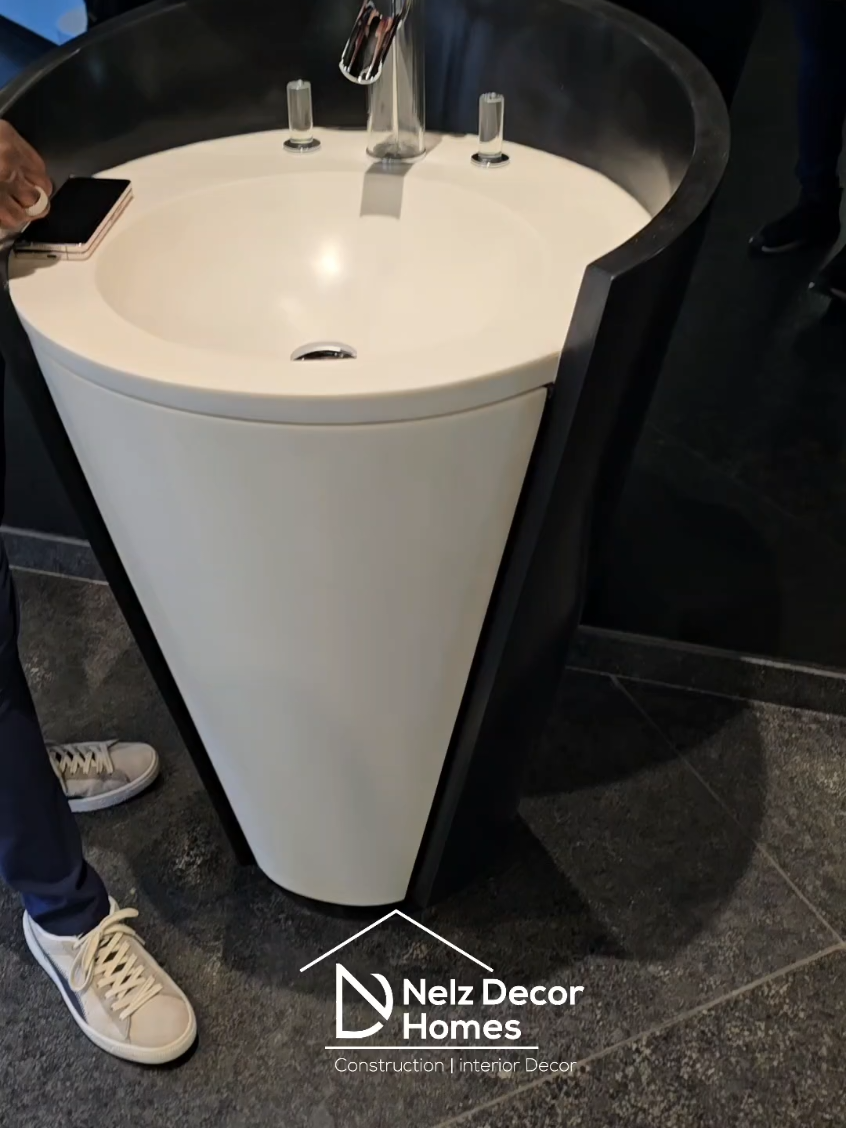This isn’t just any faucet—imagine it in your guest washroom, where elegance flows crystal clear. #fyp #bathroom #interiordesign #styling #homedecor 