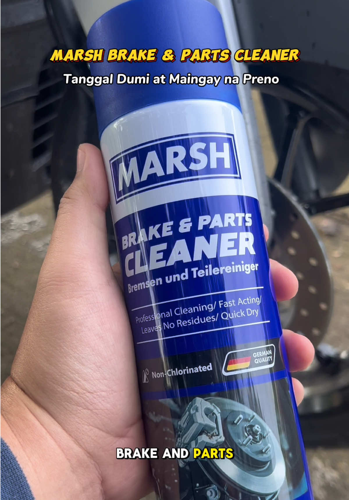 Effective na pang tanggal ingay at dumi sa preno ba hanap mo? Marsh Brake and Parts Cleaner na agad ang subukan mo👌 Tanggal agad ang dumi, alikabok at oil stains or langis sa disc brake, drumbake at brake pads ng motor or kotse nyo 🫶🏻 #Marsh #BrakeCleaner #dasautoenterprise #marshbrakecleaner #brakeandpartscleaner