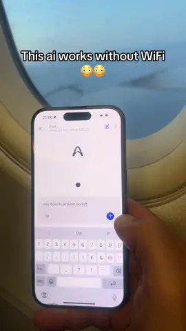 That is literally incredible… #offline #airplane #ai 