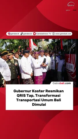 Memperingati HUT ke-67 Provinsi Bali, Pemerintah Provinsi Bali bersama Bank Indonesia meluncurkan inovasi pembayaran digital QRIS Tap untuk layanan Trans Metro Dewata dan Trans Sarbagita. Peluncuran berlangsung di Lapangan Puputan Niti Mandala Renon, Denpasar, Kamis, 14 Agustus 2025. Gubernur Bali Wayan Koster mencoba langsung sistem QRIS Tap menggunakan Balipay, uang elektronik BPD Bali, saat membayar perjalanan di Bus Trans Metro Dewata. Baca selengkapnya di gatrabali.com #Bali #HUTBali #Gubernurbali 