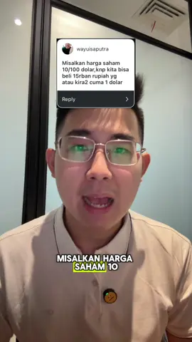 Kok bisa beli saham Amerika yang harganya jutaan per lembar, tetapi cuman perlu bayar Rp16 ribuan atau US$1 saja? 🤯 Ada istilah khususnya, lo! Ngaku trader, tetapi belum tahu? Buruan tonton video di atas! ☝️ - PT Ajaib Futures Asia Berizin dan Diawasi oleh OJK  #investasi #sahamas #usstocks #stocks #invest    