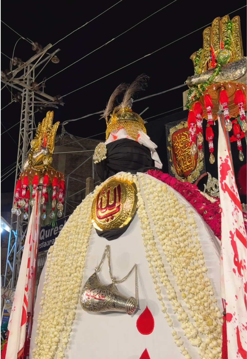 Taboot Mola Ghazi Abbas Alamdar 😭💔 #hydliveazadari #molaghaziabbas #alamdar 