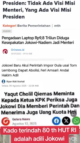 #adilijokowi  #hutri80indonesia🇮🇩 