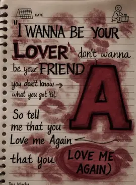 i wanna be your LOVER...  ❤️‍🔥💋#fyp #foryou #foryoupage #lover #A #Love #dontfriend