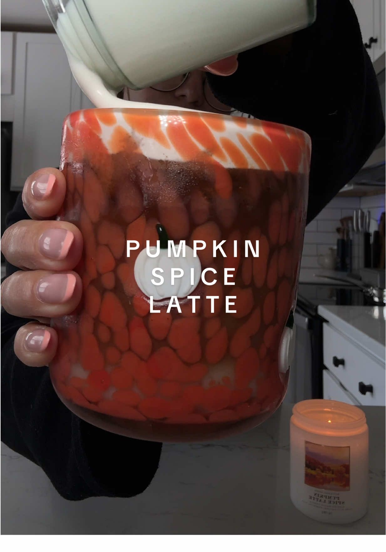 first of the season🎃🍂 pumpkin spice latte w/ pumpkin cold foam @Nespresso USA @Nespresso @Country Crock @Starbucks @target @At Home @MALK Organics  @Eyebuydirect  #pumpkinspice #pslrecipe #athomestarbucks #fallcoffee #nespresso 