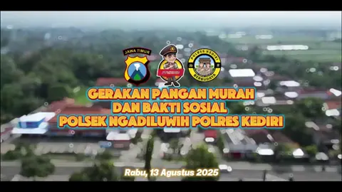 Personel Polsek Ngadiluwih dipimpin Bapak Kapolsek AKP AGUNG SAIFUDIN K. S.H. melaksanakan Gerakan Pangan Murah di Halaman Mapolsek Ngadiluwih dalam rangka mendukung Program Pemerintah terkait Stabilisasi Pasokan dan Harga Pangan Beras serta Peringatan HUT RI ke 80 Tahun 2025. @divhumaspolriofficial @Humas Polda Jatim #polriuntukmasyarakat #polisi #ngadiluwih #fyp 