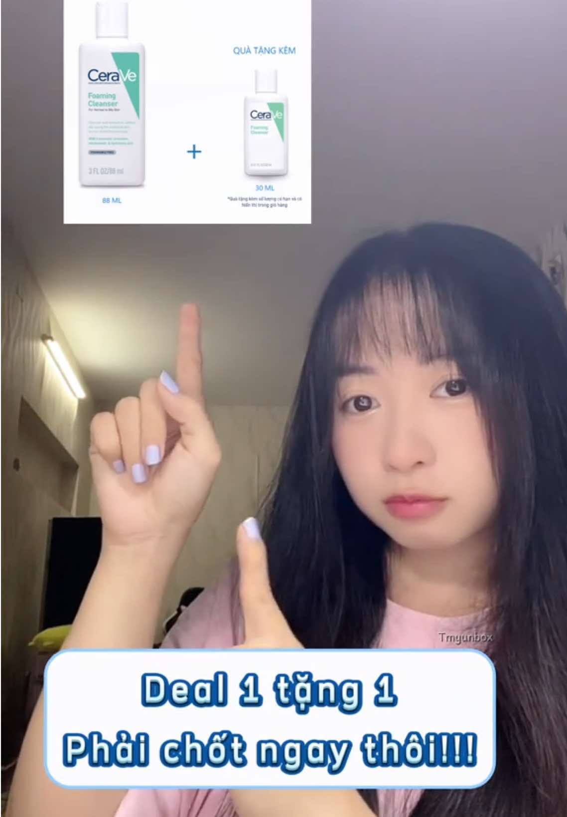 Chốt liền tay – Cerave mua 1 tặng 1, da đẹp gấp đôi! #cerave #Tmyunbox #skincare 