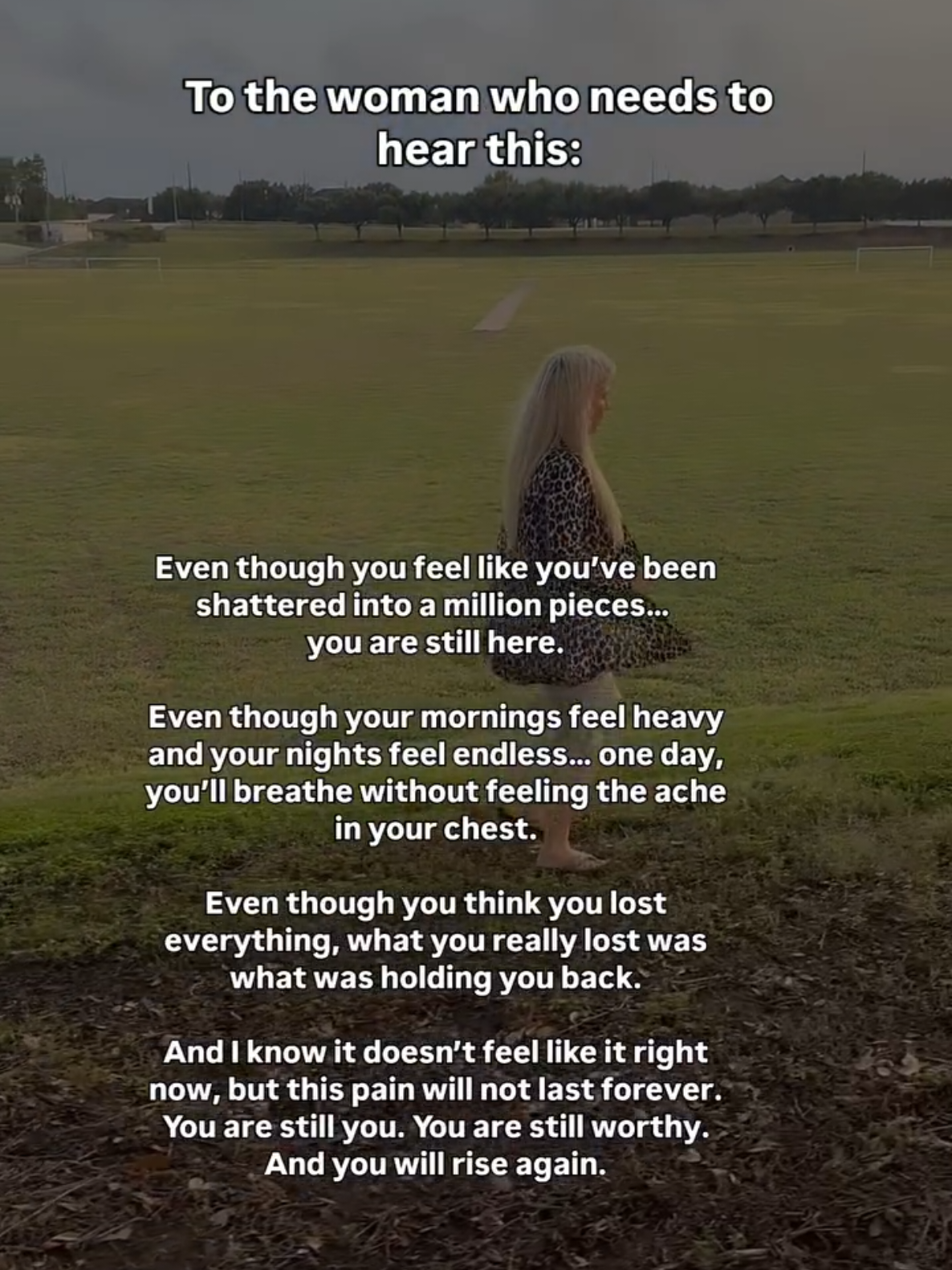 I know you feel like you’re drowning right now. I know you’re tired of being strong. But hear me — this pain will not swallow you. There will be a morning when you wake up and realize you made it through the nights you thought would break you. You won’t just survive this — you’ll grow from it. If this spoke to your heart, drop “🩷” so I know you’re out there. #HealingJourney #divorcesupport #heartbreakquotes #selfworthjourney #movingonquotes 