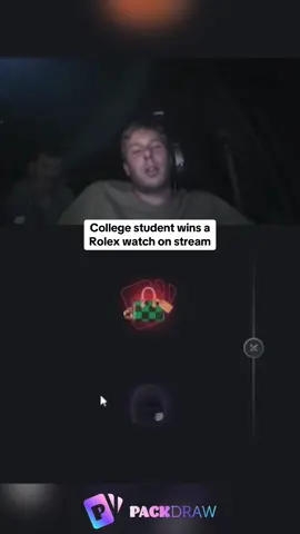 College student wins a Rolex watch on stream #kickstreaming 