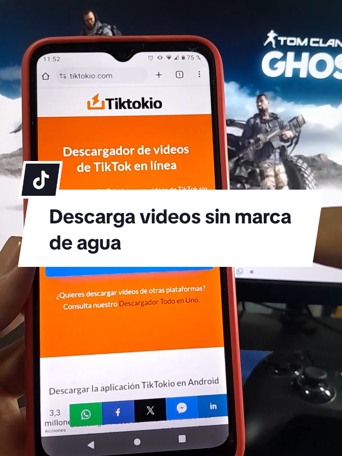 Respuesta a @smartxwn7dw Tiktokio descarga videos. #tiktokio #paginaweb 