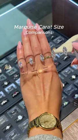 Same shape, different statement. Marquise in every carat, from subtle to show-stopping 🤭 #MarquiseCut #MarquiseDiamond #DiamondRing #SonnysJewellers  #RingGoals 