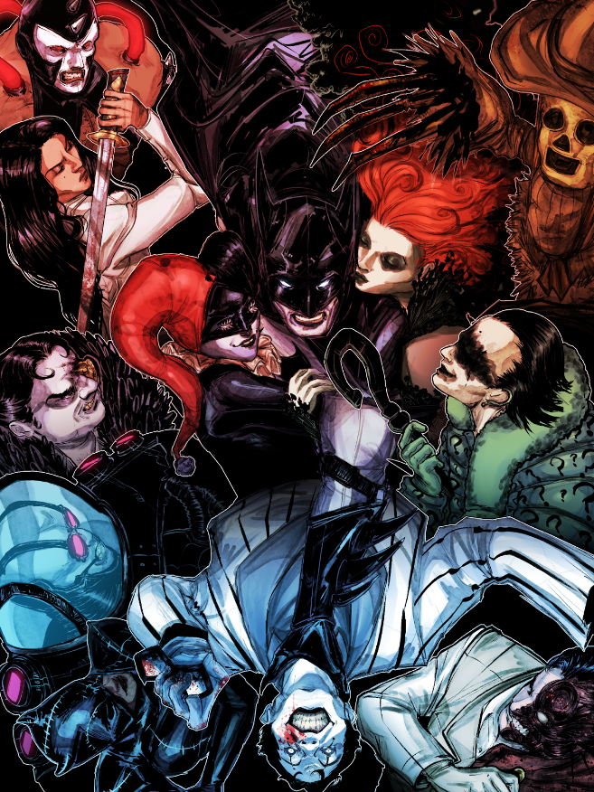 Earth-7's Gotham City is full of freaks ☠️ #Batman #batmanvillains #arkham #gotham 