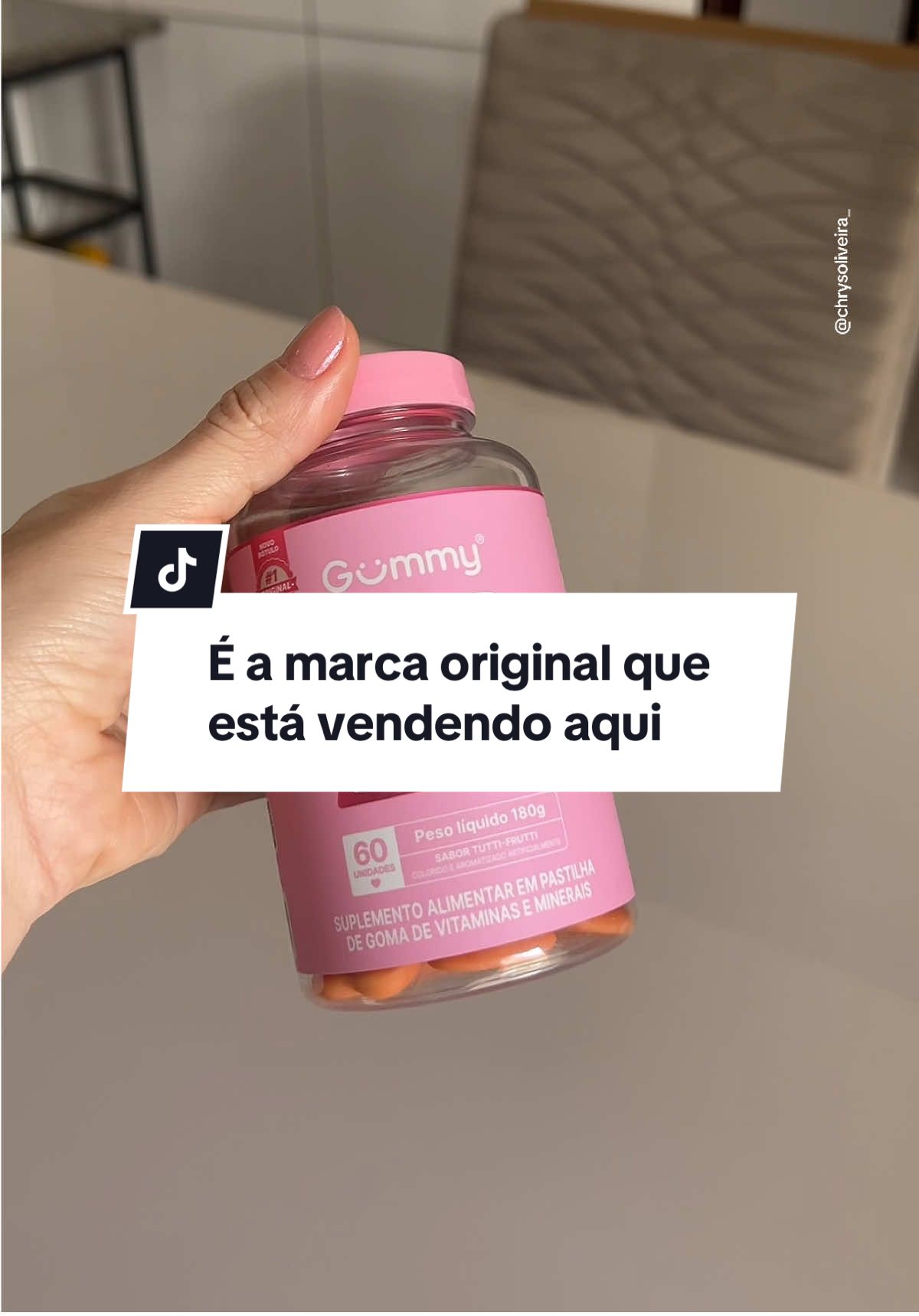 Respondendo a @VicSantinni Sim! É a marca original que está vendendo aqui dentro do TikTok Shop! #tiktokshop #gummyhair #cabelos #unhas #suplementoalimentar 