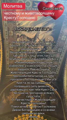 У Креста верующие просят исцеления душевных и телесных недугов, помощи в разрешении проблем. И он спасает из сложнейших и безвыходных положений. Честное Древо напоминает о милости Божией ко всем людям. О том, что без его помощи мы подобны песчинкам в ураганах страстей.#Молитва #СилаСвета 
