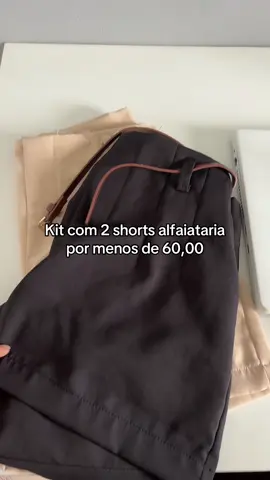 Achei no tiktokshop kit 2 shorts de alfaiataria por menos de 60,00! #tiktokshop #shortalfaiataria 