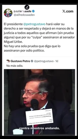 MIGUEL NO MURIÓ, PETRO LO DESVIVIÓ; GRITA EL PUEBLO #fuerapetro #bogota #barranquilla #colombianosenelexterior #santamarta 