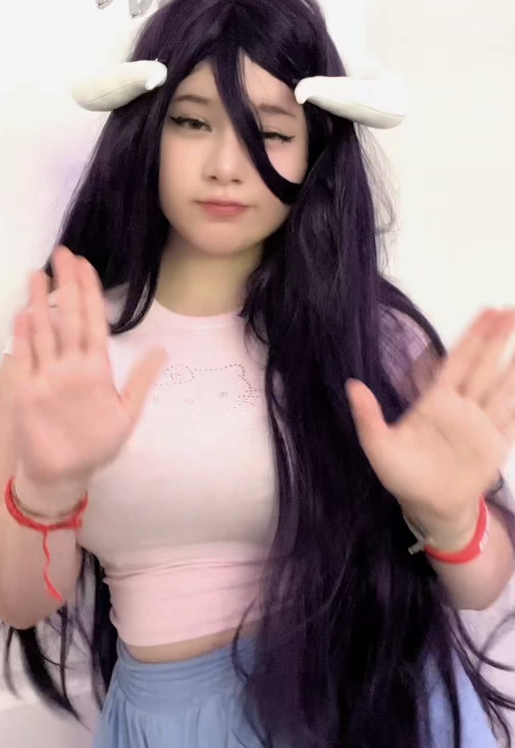 Casual albedo today because im sick ah i cant do this anymore (being sick) #albedo #cosplay #overlord #mikaiichan