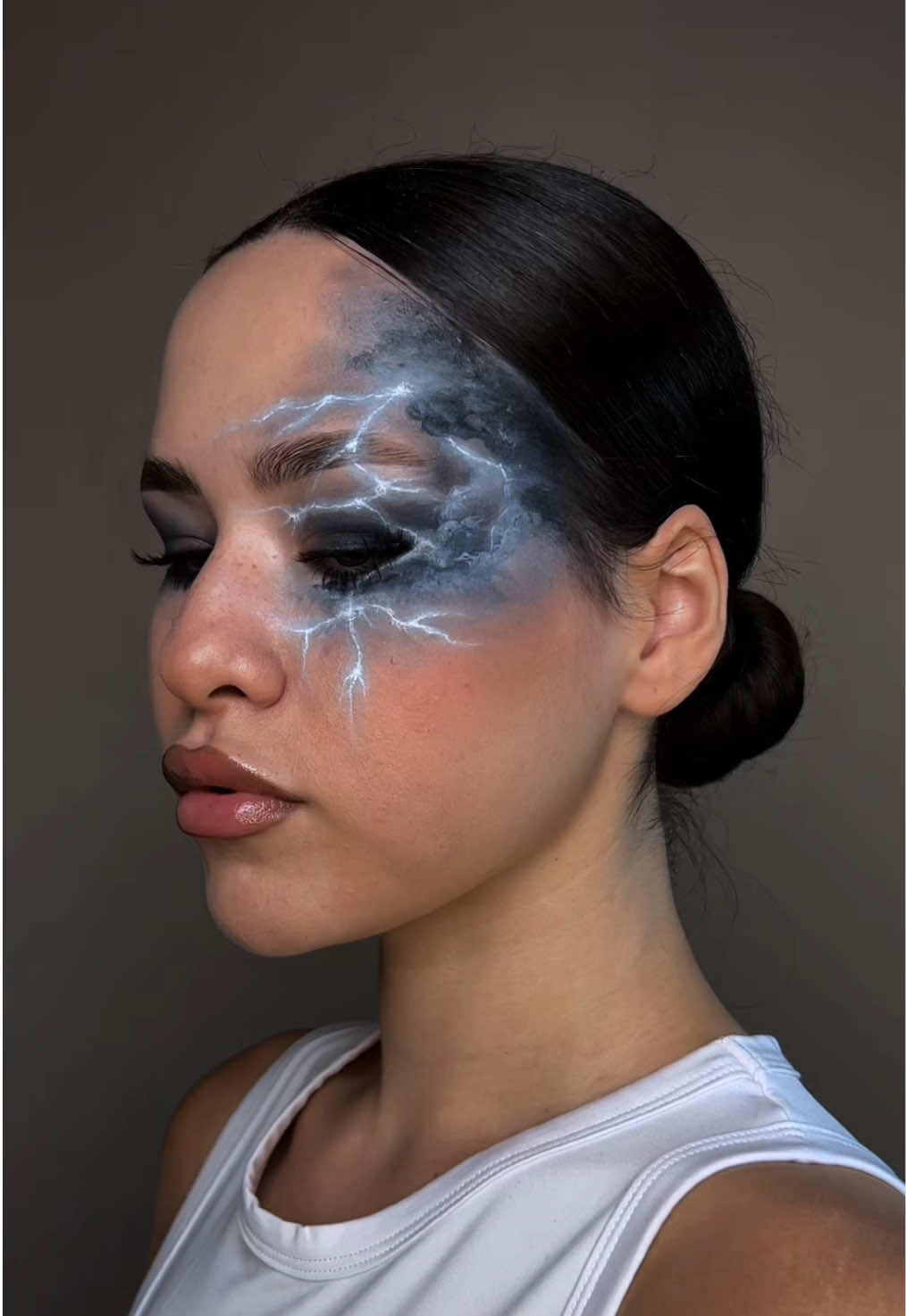 ⛈️stormy weather⛈️ #fantasymakeup #creativemakeup #arttok #artistsoftiktok #fyp 