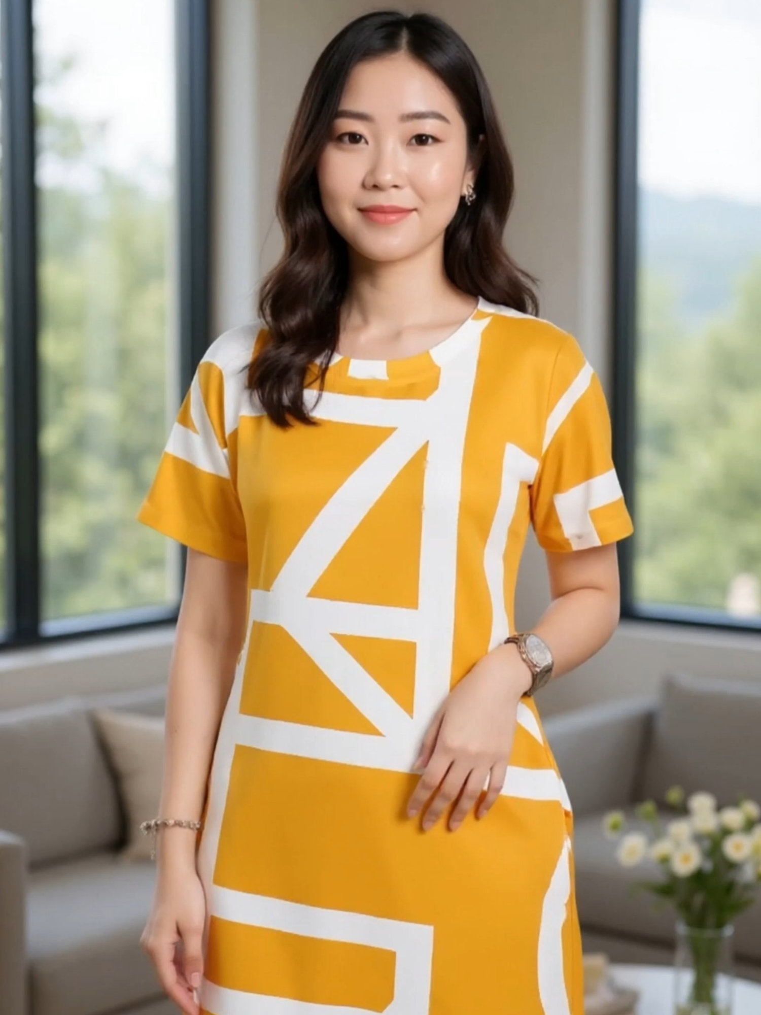 ✨ Fresh and comfy! JaModa Women's Round Neck Sweet Casual Dress na may printed stripe design—perfect sa summer hangouts, mall strolls, o beach trips. Cotton spandex para sa breathable at stretch fit, short sleeves para sa relaxed vibe. Sulit sa kahit anong casual day! 🛒 I-tap na ang yellow cart sa kaliwa ng video bago maubos! #fashion #ootd #tiktokshopfashion #casualwear #womenswear #stripedress #summerlook #comfortablewear #geometricstyle #streetwear