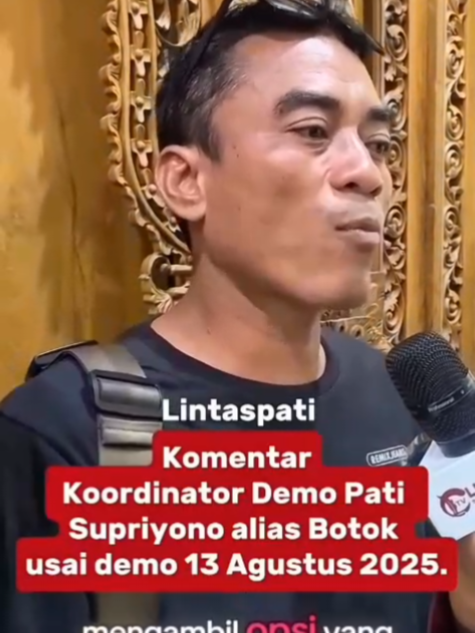 tanggapan mas Botok setelah aksi tanggal 13 kemarin.  🎥 lintas Pati #beritademak #bupatipati #kabupatenpati #pati #fyp 