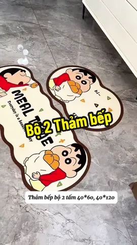 Thảm bếp bộ 2 tấm 60cm và 120cm #thamlauchan #thambep #tiemcuachang #changngoxaykenh #giadungthongminh 