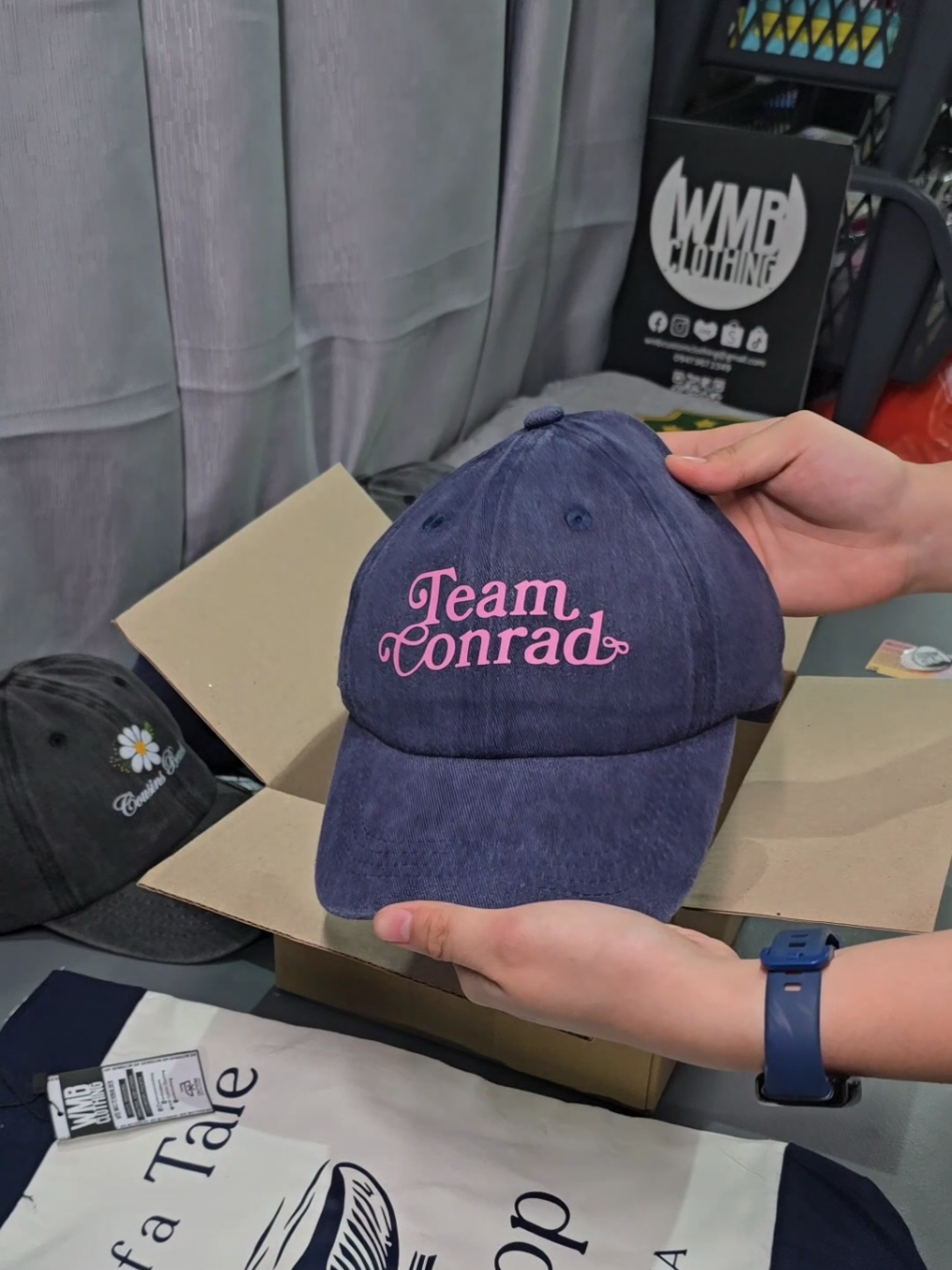 immediately restocked and packed an order after watching episode 6 of tsitp! 🌼 this and more merch are still available on our webstore 😊 #thesummeriturnedpretty  #tsitp #teamconrad #teamconradvintagecap #conradfisher
